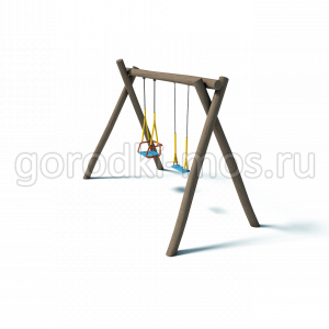 Качели двойные из бревен (КАЧ 5.18)