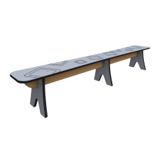 Скамейка в ТН (HDPE)