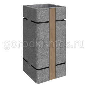 Урна со вставкой "Атриум"  Wood polymer composite (У-1.18)