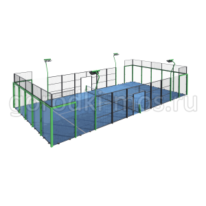 Корт для падела "Классический"(вкл. покрытие и освещение) (ПК-1.2)