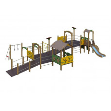 Игровой комплекс заезды Н500, Н1000 горка Н500 (МГН-1.2)