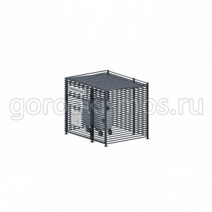Навес над мусорными баками (1 контейнер)  с хоз блоком "Premium" (МК-08)